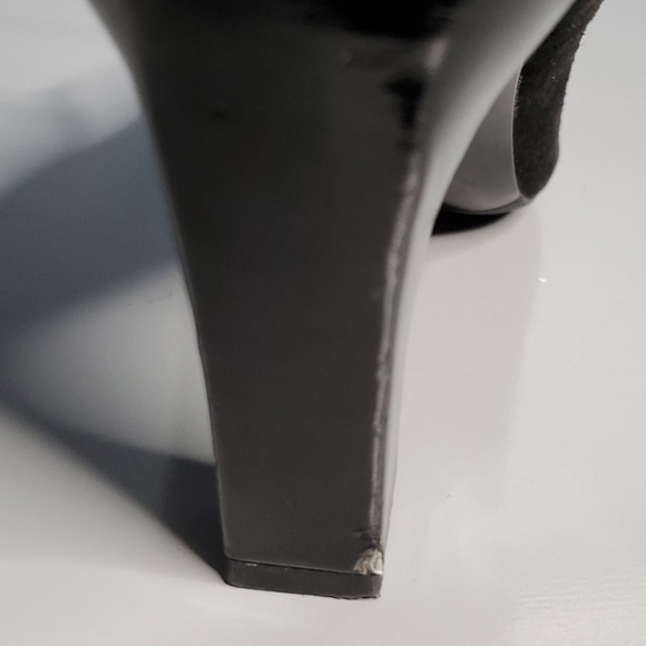 Franco Sarto Mary Janes Black Suede Pumps - Picture 16 of 16